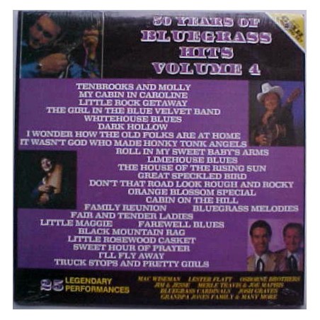 Various ‎– 50 Years Of Bluegrass Hits Volume 4|1986    CMH Records ‎– CMH-9036
