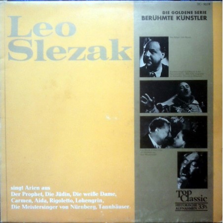 Slezak ‎Leo – Leo Slezak Singt Arien|1969    Top Classic ‎– TC 9039