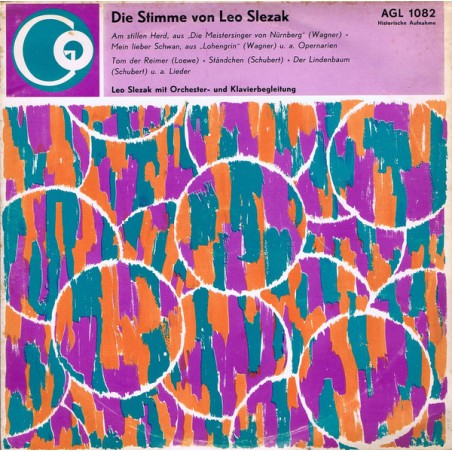 Slezak ‎Leo – Die Stimme Von Leo Slezak|Schallplattengilde Gutenberg ‎– AGL 1082