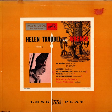 Traubel ‎Helen – Sings Wagner Volume 2|1950    RCA Victor Red Seal ‎– LM-1123