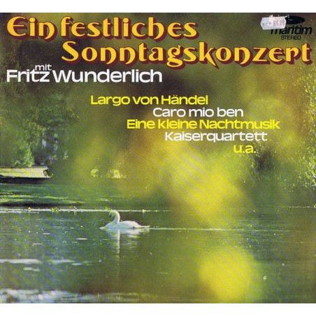 Wunderlich Fritz ‎– Ein Festliches Sonntagskonzert|Maritim ‎– 47 260 NK