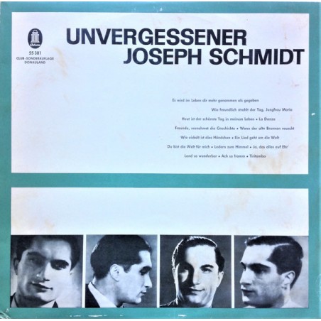 Schmidt ‎Joseph – Unvergessener Joseph Schmidt|Odeon ‎– 55 301