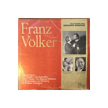 Völker ‎Franz – Singt Aus Opern|1969    Top Classic ‎– TC―9043
