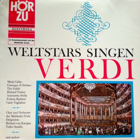Various ‎– Weltstars Singen Verdi|1965    HÖR ZU ‎– SHZE 138