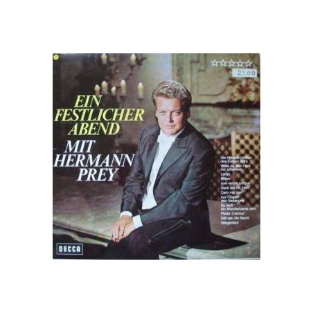 Prey ‎Hermann – Ein Festlicher Abend Mit Hermann Prey|1967    Decca ‎– 6.21405