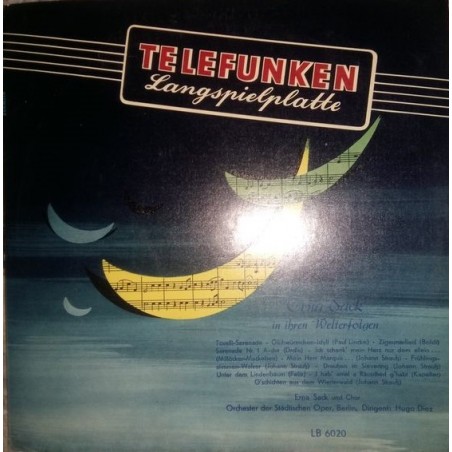 Sack Erna - In Ihren Welterfolgen- Chor-Hugo Diez | Telefunken ‎– LB 6020 -10" -Vinyl