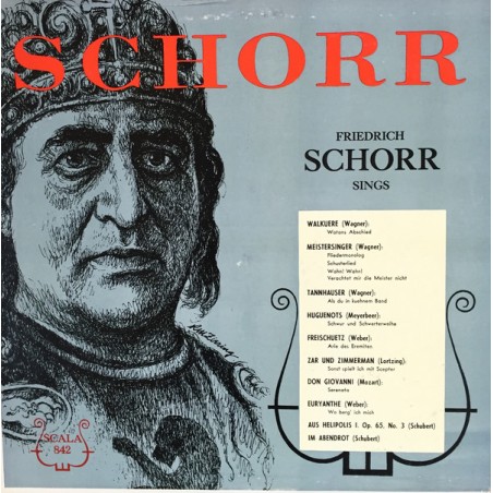 Schorr ‎Friedrich – Friedrich Schorr Sings|Scala Records – 842