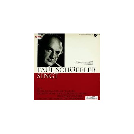 Schöffler Paul - Singt Arien-Die Meistersinger-...-Felix Prohaska|Bertelsmann 13140