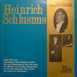 Schlusnus ‎Heinrich – Singt...