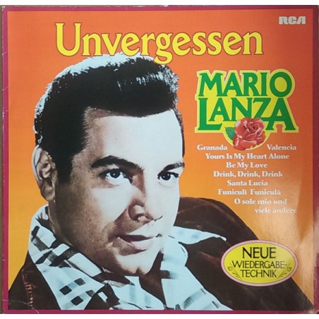 Lanza ‎Mario – Unvergessen|1980    RCA ‎– 31 411-2-Club Edition