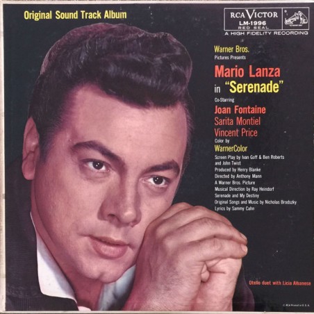 Lanza Mario ‎– Mario Lanza In "Serenade"|1956    	RCA Victor Red Seal	LM 1996