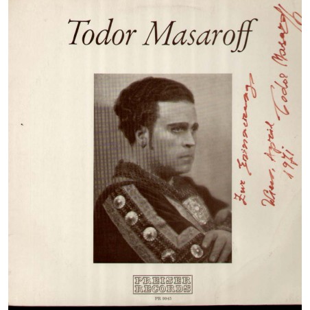 Masaroff Todor - Verdi - Puccini -Recital | Preiser Records  PR 9945