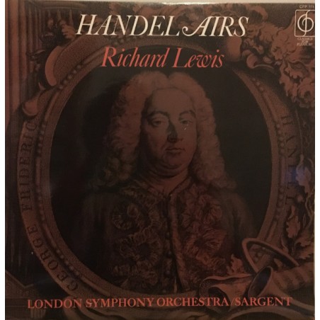 Lewis Richard - Händel-Airs- LSO - Sargent|Classics For Pleasure ‎– CFP 111