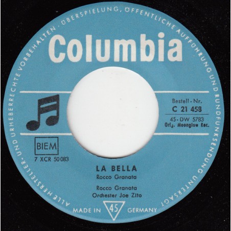 Granata ‎Rocco – La Bella|1960     Columbia ‎– C 21 458-Single