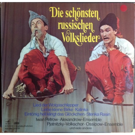 Various ‎– Die Schönsten Russischen Volkslieder|Melodia Auslese ‎– 27 125 XAU