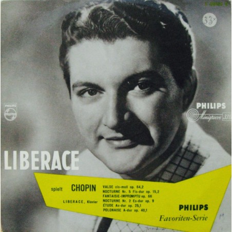 Liberace ‎– Liberace Spielt Chopin I| Philips ‎– S 06608 R -10"-Vinyl