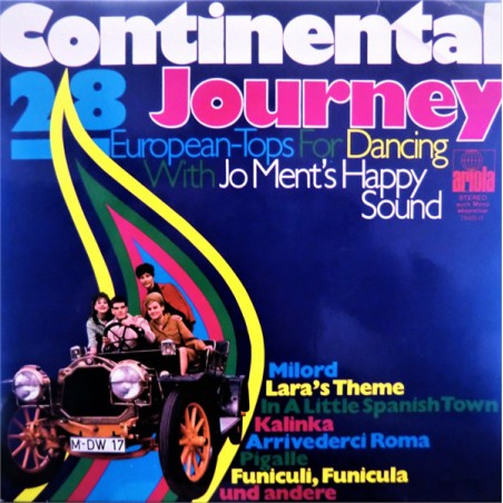 Jo Ment's Happy Sound ‎– Continental Journey - 28 European-Tops For Dancing|Polydor ‎– 543.128