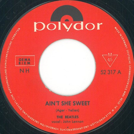Beatles The ‎– Ain't She Sweet / If You Love Me, Baby|1964   Polydor ‎– 52 317-Single