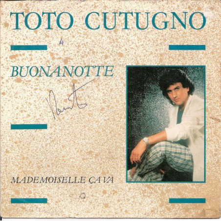 Cutugno Toto ‎– Buonanotte|1986     Baby Records – 108 348-Single