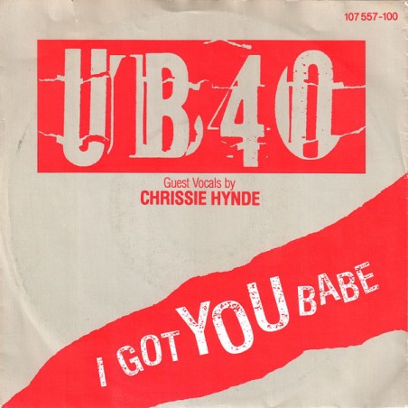 UB40 Guest Vocals By Chrissie Hynde ‎– I Got You Babe|1985    Virgin ‎– 107 557-Single