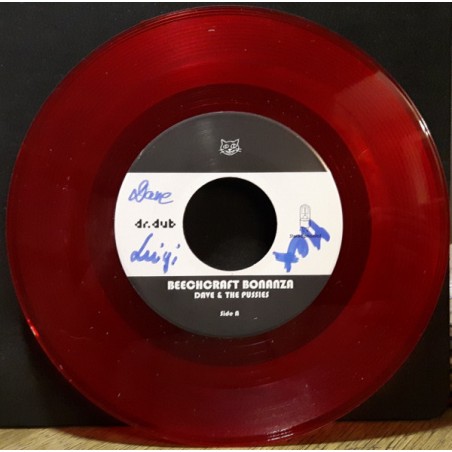 Dave & The Pussies ‎– Beechcraft Bonanza / Mower|2010    Not On Label ‎– none-Red Transparent-Single