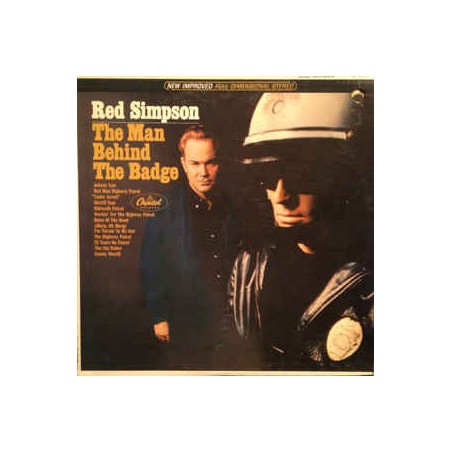 Red Simpson ‎– The Man Behind The Badge|1966   Capitol Records ‎– ST 2569