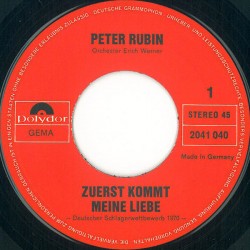 Rubin ‎Peter – Zuerst Kommt...