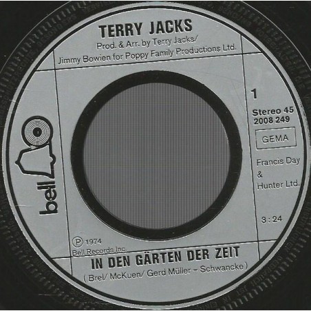 Jacks Terry ‎ In Den Gärten Der Zeit1974 Bell Records ‎ 2008 249Single