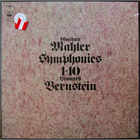 Mahler Gustav ‎– Symphonies 1-10-  Leonard Bernstein|1975   CBS ‎– GM 15-15 LP-Box