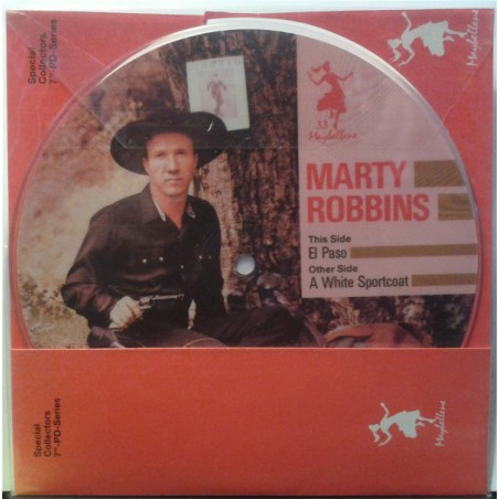 Robbins ‎Marty – El Paso / A White Sportscoat|1987   Maybellene 33-Picture Disc-Single