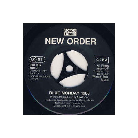 NewOrder  ‎– Blue Monday 1988|1988    Rough Trade ‎– RTD 035-Single