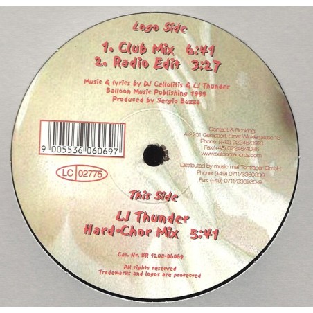 DJ Cellulitis ‎– ... Popo Streicheln?|2000   Balloon Records ‎– BR 1208-06069-Maxi-Single