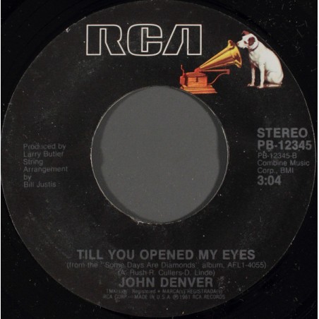 Denver ‎John – The Cowboy And The Lady / Till You Opened My Eyes|1981    RCA ‎– PB-12345-Single