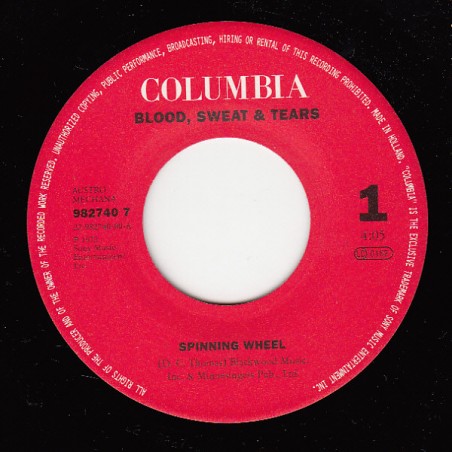 Blood, Sweat & Tears- Spinning Wheel / You've Made Me So Very Happy| Columbia ‎– 982740 7-Single
