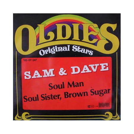 Sam & Dave ‎– Soul Man / Soul Sister, Brown Sugar  l 1983 Bellaphon ‎– 100·07·247 Single