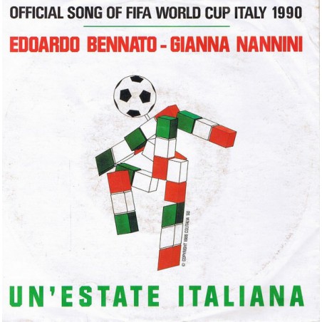 Bennato Edoardo - Gianna Nannini ‎– Un' Estate Italiana|1990     Virgin ‎– 112 913-Single