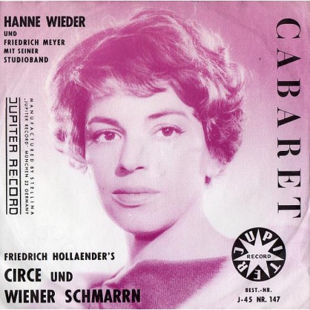 Wieder Hanne Und Friedrich Meyer Mit Seiner Studio-Band ‎– Circe / Wiener Schmarrn 1963  Jupiter Record ‎– J - 45 Single