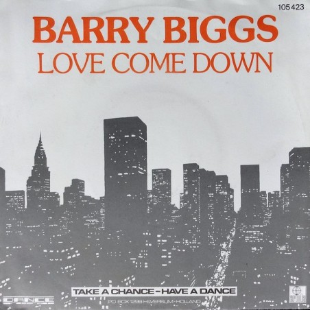 Biggs ‎Barry – Love Come Down 1983  Ariola ‎– 105 423 Single