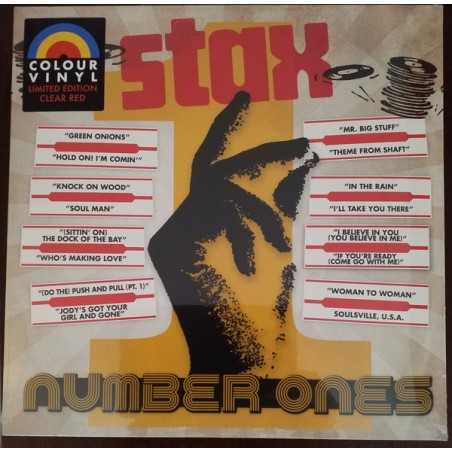 Various ‎– Stax Number Ones|2020  Stax ‎– STX-32244-01Limited Edition-Transparent Red Vinyl
