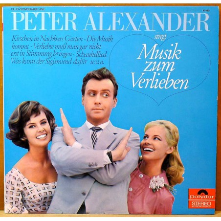 Alexander Peter ‎– Singt Musik Zum Verlieben|1966   Polydor 6346 Club