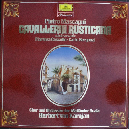 Mascagni Pietro -Cavalleria Rusticana -Cossotto-Bergonzi, Chor  Und Orchester Der Mailänder Scala-Karajan ‎|DG-2726 512