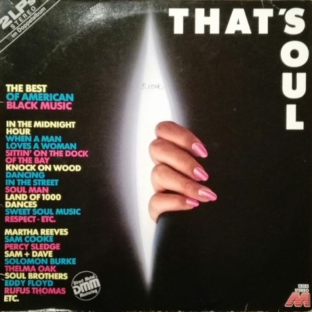 Various ‎– That's Soul (The Best Of American Black Music)|Delta Music ‎– DA 20 208