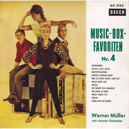 Müller Werner  mit seinem Orchester – Music-Box-Favoriten Nr. 4|Decca ‎– DX 2183-Single