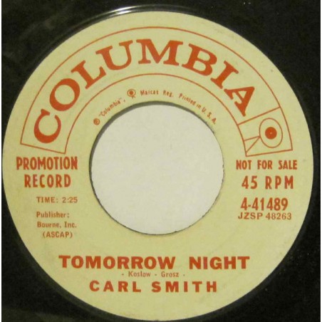 Smith Carl  ‎– I'll Walk With You|1959     Columbia ‎– 4-41489-Single, Promo