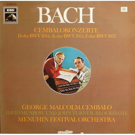 Bach ‎Johann Sebastian – Cembalokonzerte D-dur BWV 1054, A-dur BWV 1055, F-dur BWV 1057|1971    EMI ‎– 1 C 63-02 133