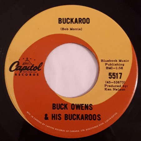 Owens Buck  and his Buckaroos ‎– Buckaroo|1965 Capitol Records ‎– 5517-Single