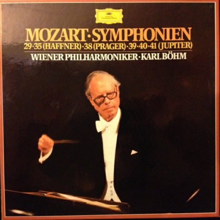 Mozart – Symphonien - 29, 35, 38 ,39, 40, 41- Wr. Philharmoniker-Böhm |1984     DG – 2740268-3 LP-Box