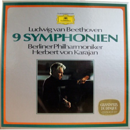 Beethoven - Berliner Philharmoniker-Karajan ‎– 9 Symphonien |1963    DG-62580-7- LP-Box