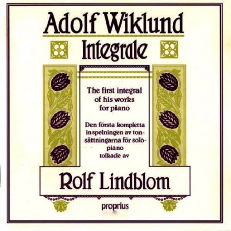 Wiklund Adolf - Rolf Lindblom ‎– Integrale |1987    Proprius ‎– PROP 9955-56