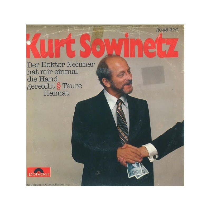 Sowinetz Kurt ‎– Der Doktor Nehmer hat mir einmal die Hand gereicht|1980     Polydor ‎– 2048 270-Single